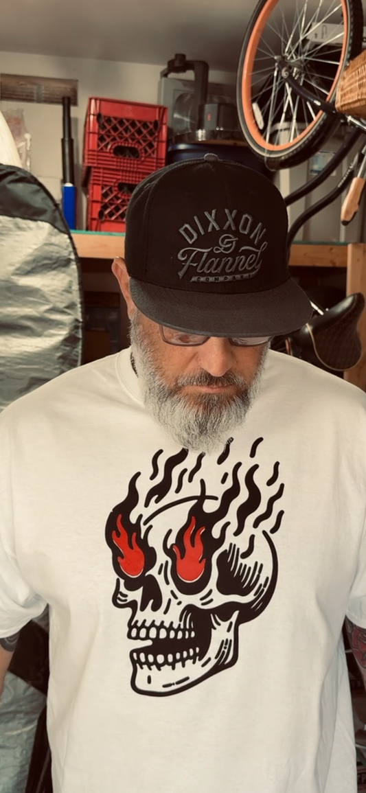 Flaming Skull Graphic Tee