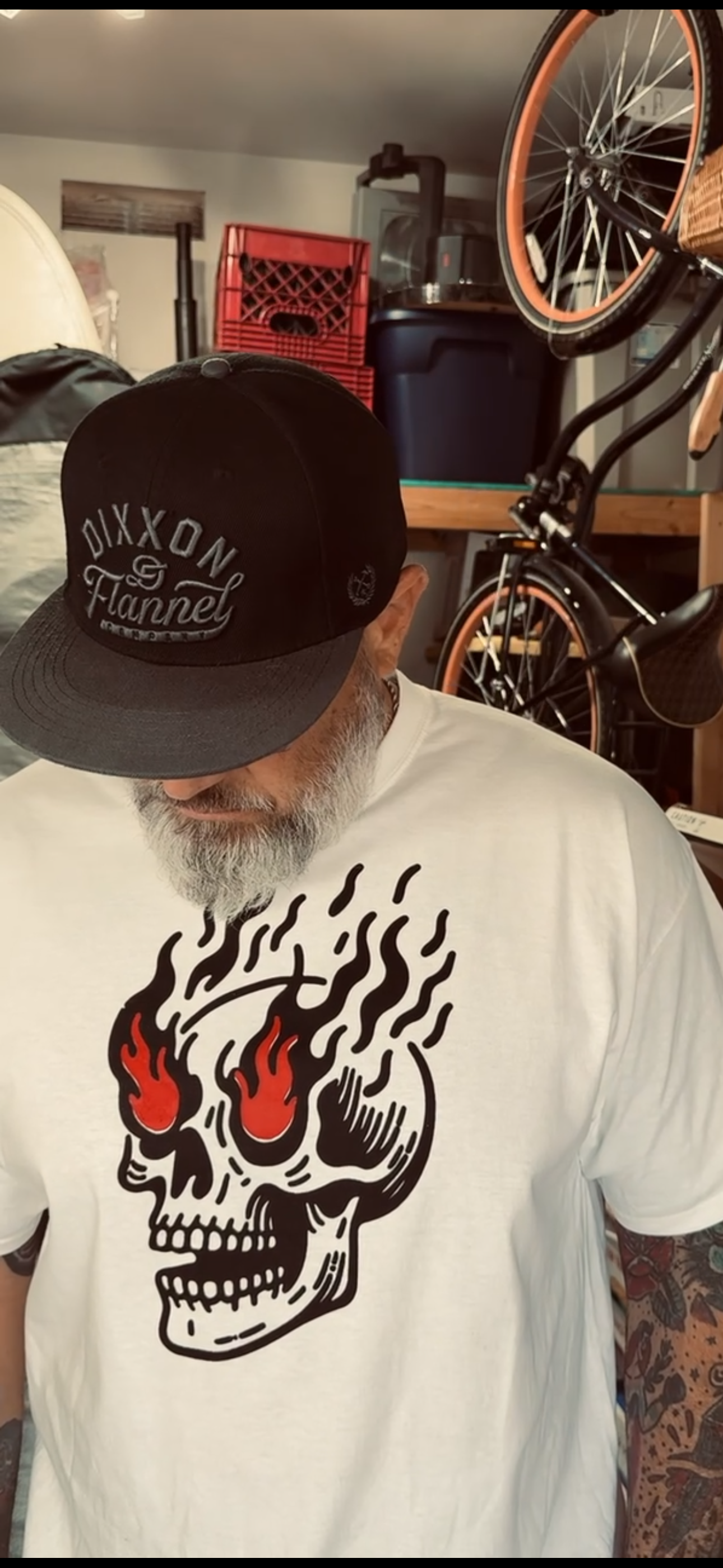 Flaming Skull Graphic Tee